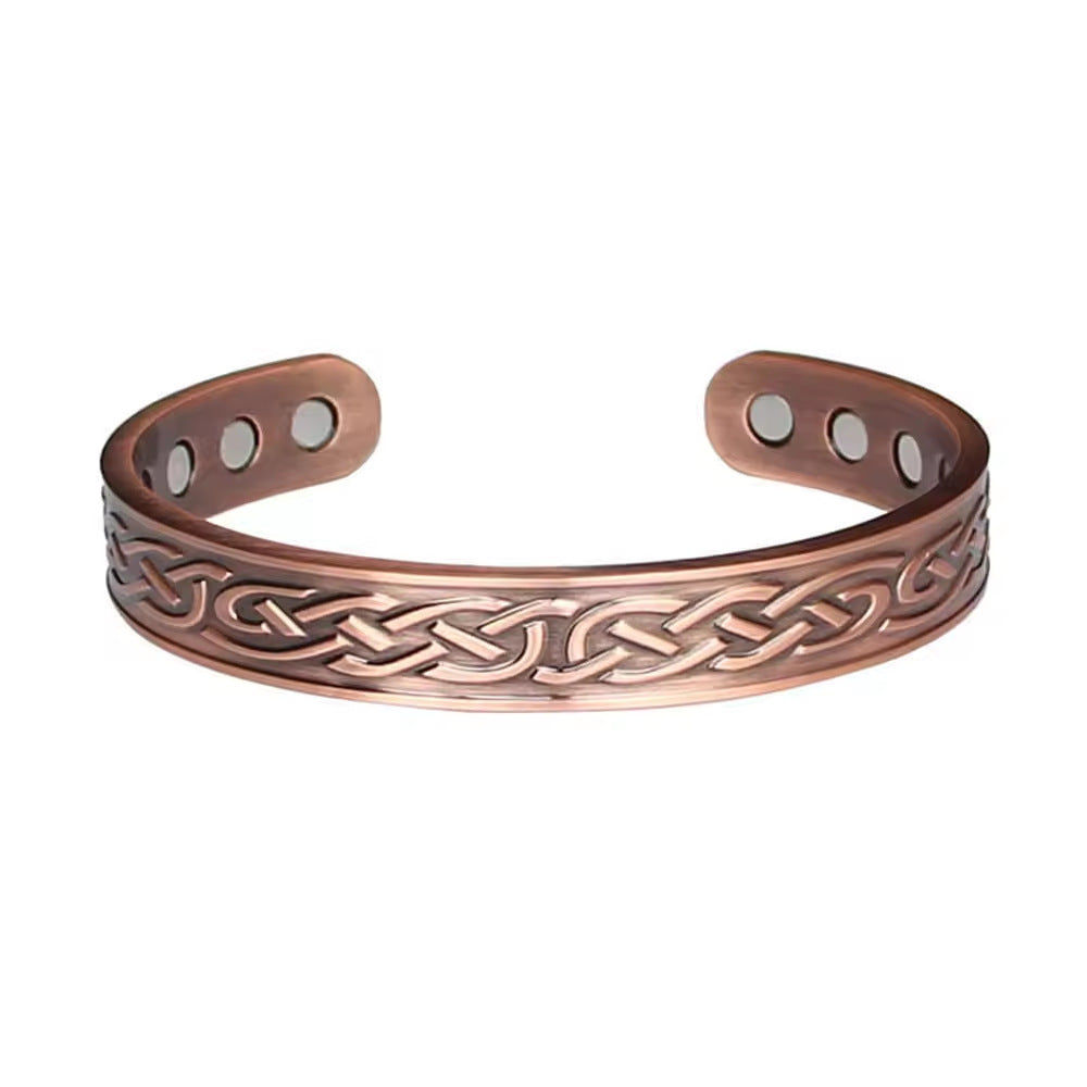 Vintage Magnetic Copper Water Ripple Bracelet