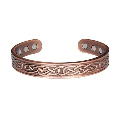 Vintage Magnetic Copper Water Ripple Bracelet