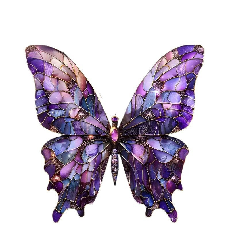 Butterfly Bird Stained Glass Sun Catcher Home Decoration