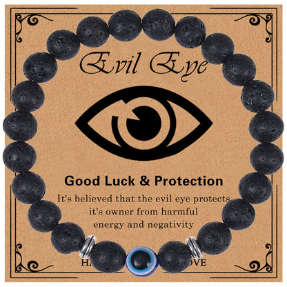Evil Eye Tiger Eye Stone Bracelet