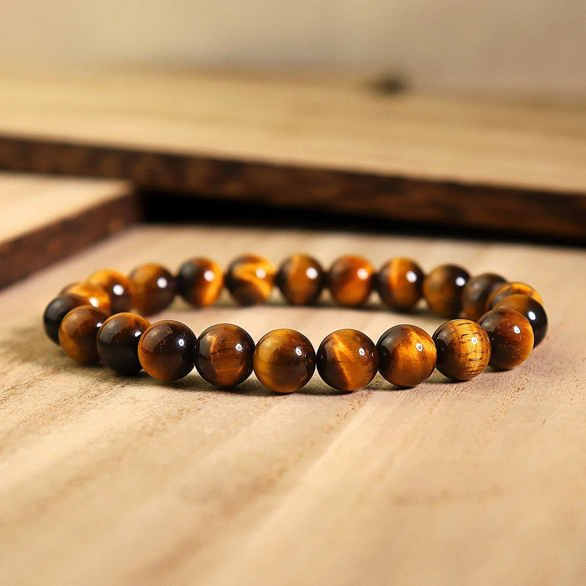 Tiger Eye Bracelet | Natural Stone Beads