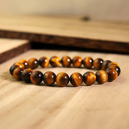 Tiger Eye Bracelet | Natural Stone Beads
