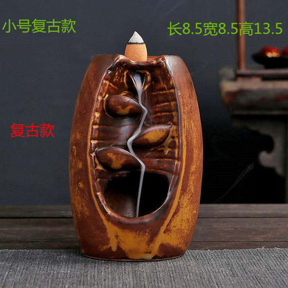 Backflow Incense Burner — Kiln Glaze Ceramic