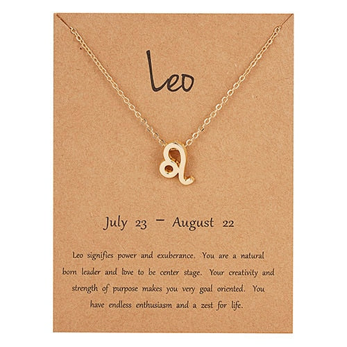 Zodiac Constellation Charm Choker Necklace