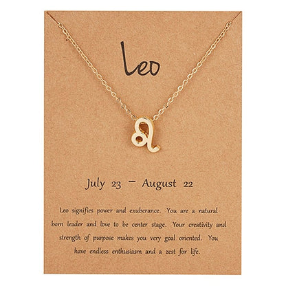 Zodiac Constellation Charm Choker Necklace