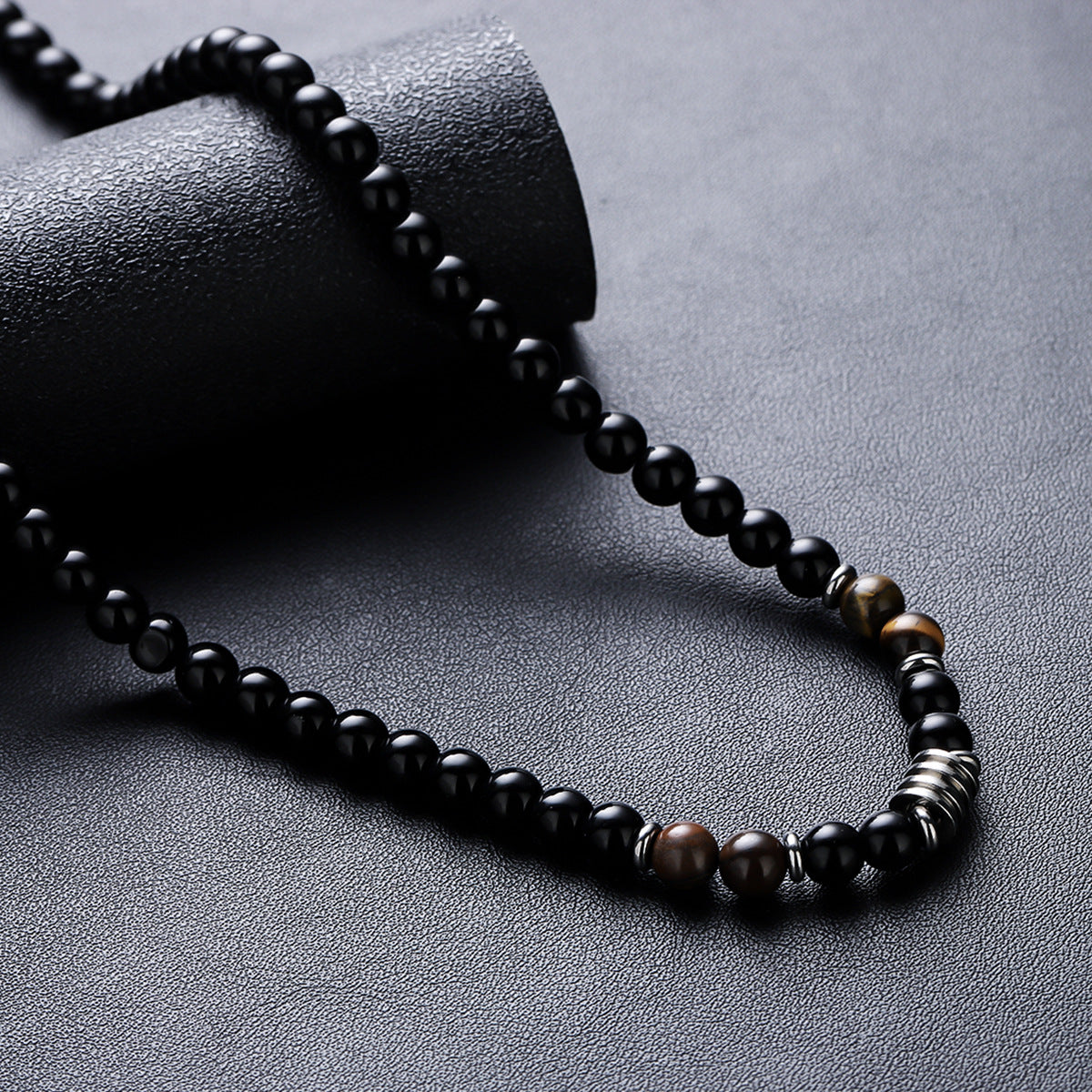 Vintage Beads Necklace Bracelet Set for Men
