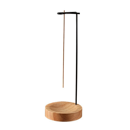 Solid Wood Hanging Incense Burner with Stand