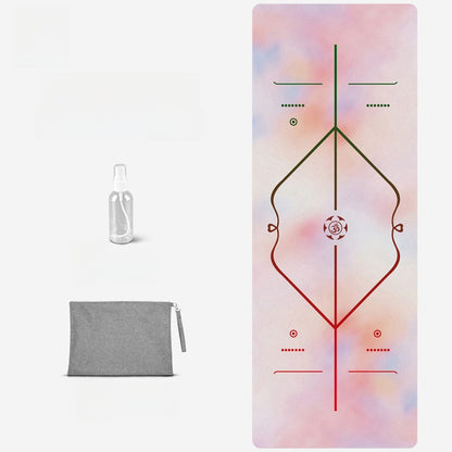 Foldable Suede Yoga Mat — Natural Rubber Base
