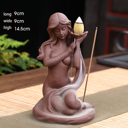 Mermaid Backflow Incense Burner