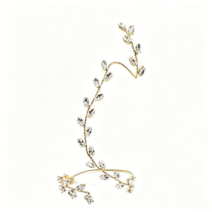 Rhinestone Leaf Bracelet for Women