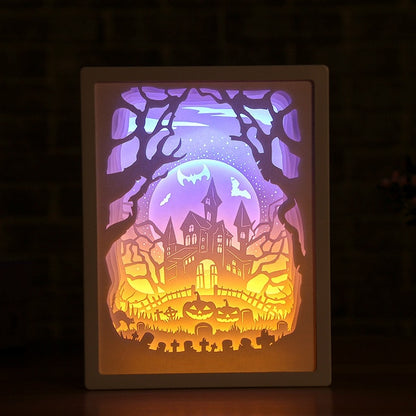 3D Paper Carving LED Night Light