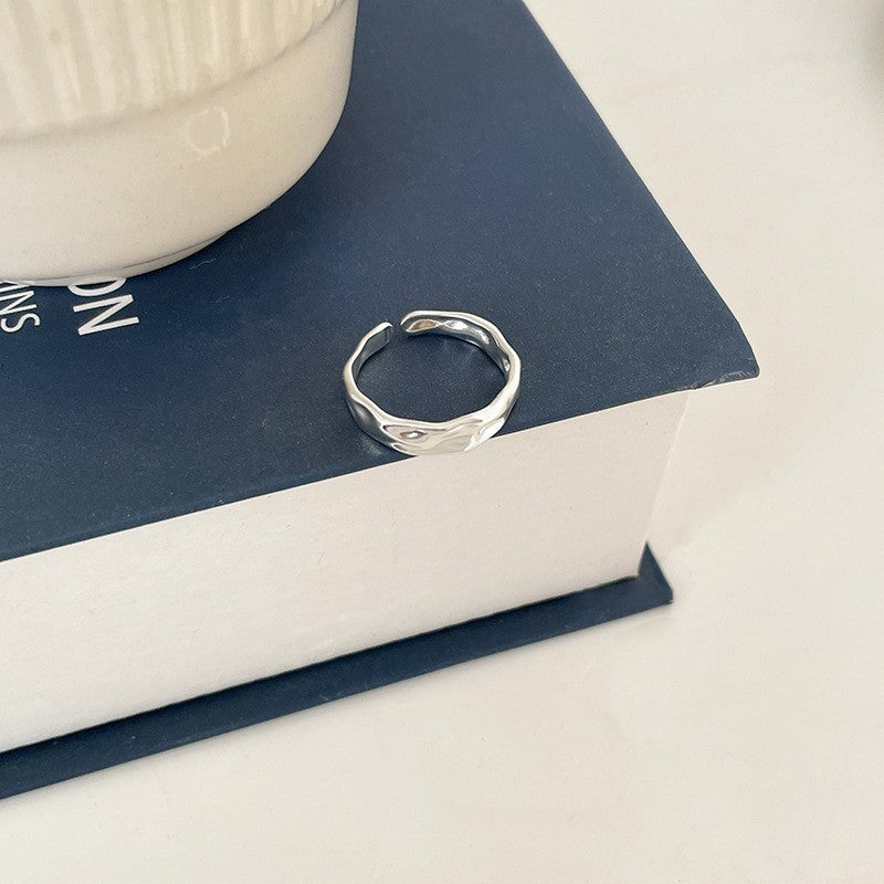 Geometric 925 Sterling Silver Adjustable Ring