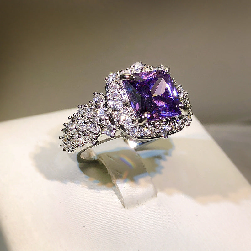 Sterling Silver Open Adjustable Gemstone Ring
