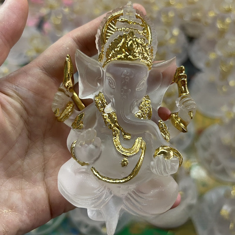 Ganesh Resin Statue | 4 Colors | 9cm | Altar & Home Decor