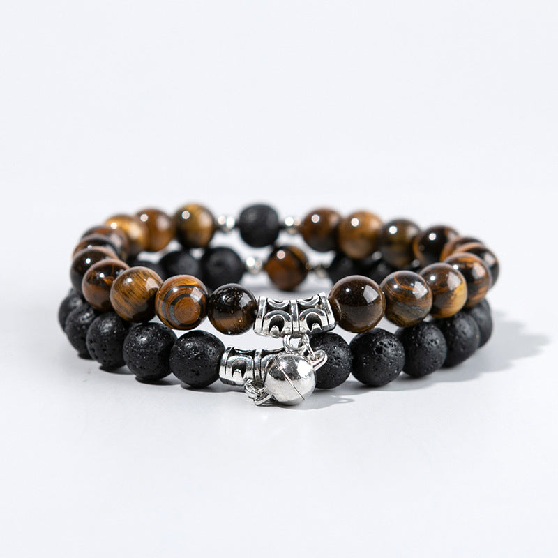 Heart Magnetic Couple Bracelet Set for Women and Men