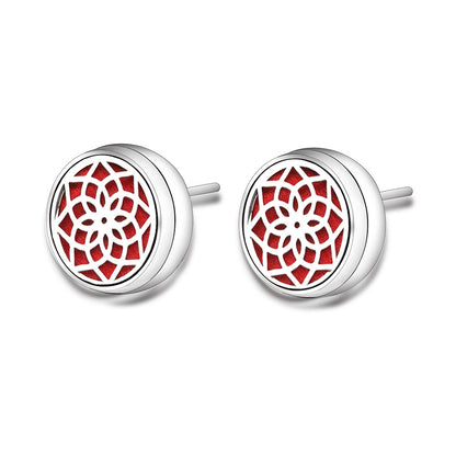 Stainless Steel Angel Wings Aromatherapy Earrings