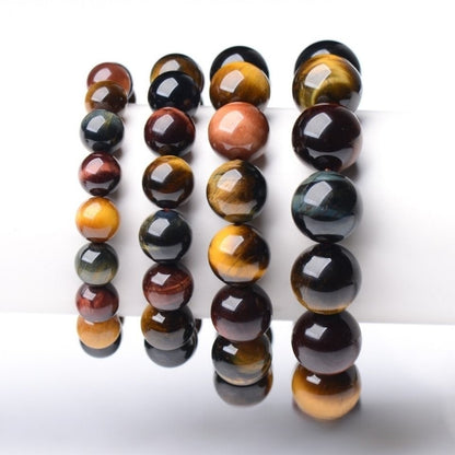 Natural Colorful Tiger Eye Bracelet