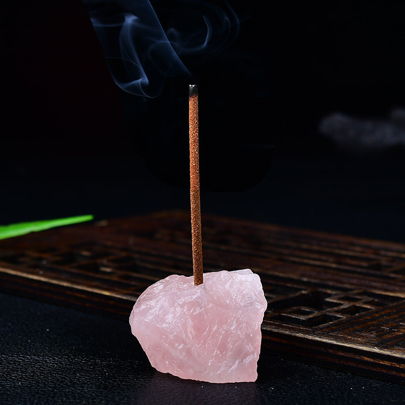Natural Crystal Incense Holder