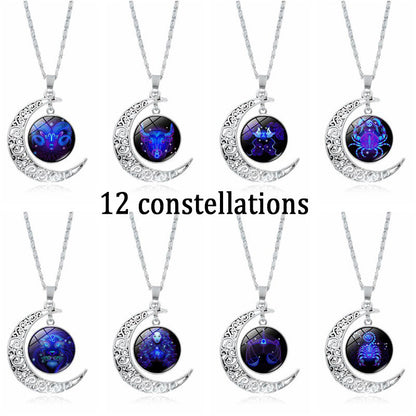 Zodiac Constellation Pendant Necklace | All 12 Signs