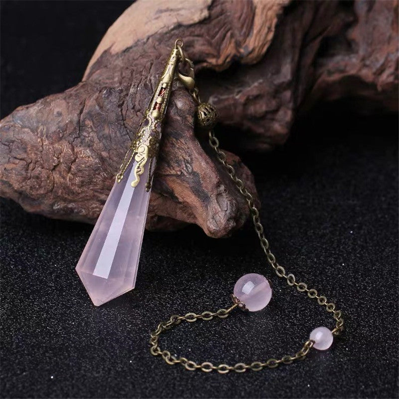 12-Facet Crystal Pendulum