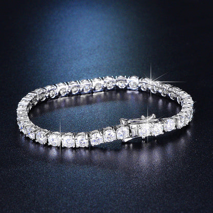Four Claw Moissanite Diamond Bracelet