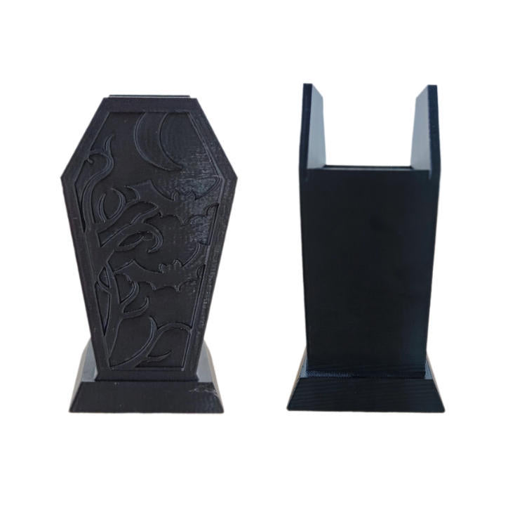 Cross-Border Gothic Coffin-Shaped Spider Web Makeup Brush Holder Bedroom Dresser Decoration Ornaments Creative Ornaments