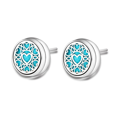 Stainless Steel Angel Wings Aromatherapy Earrings