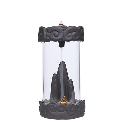 Auspicious Cloud Purple Sand Backflow Incense Burner