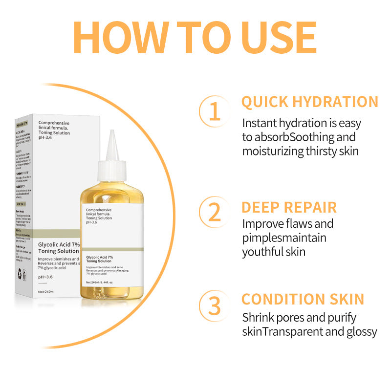 7% Glycolic Acid Essence for Hydration and Moisturization