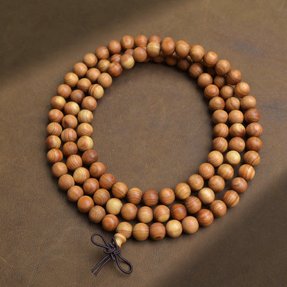 Taihang Yabei Wood 108 Bead Buddhist Rosary Bracelet | Handcrafted | 7 Sizes
