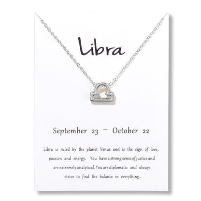Zodiac Constellation Pendant Necklace