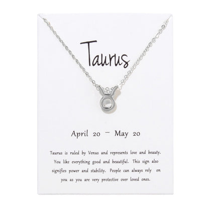 Zodiac Constellation Pendant Necklace