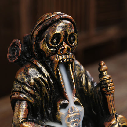 Resin Skull Backflow Incense Burner