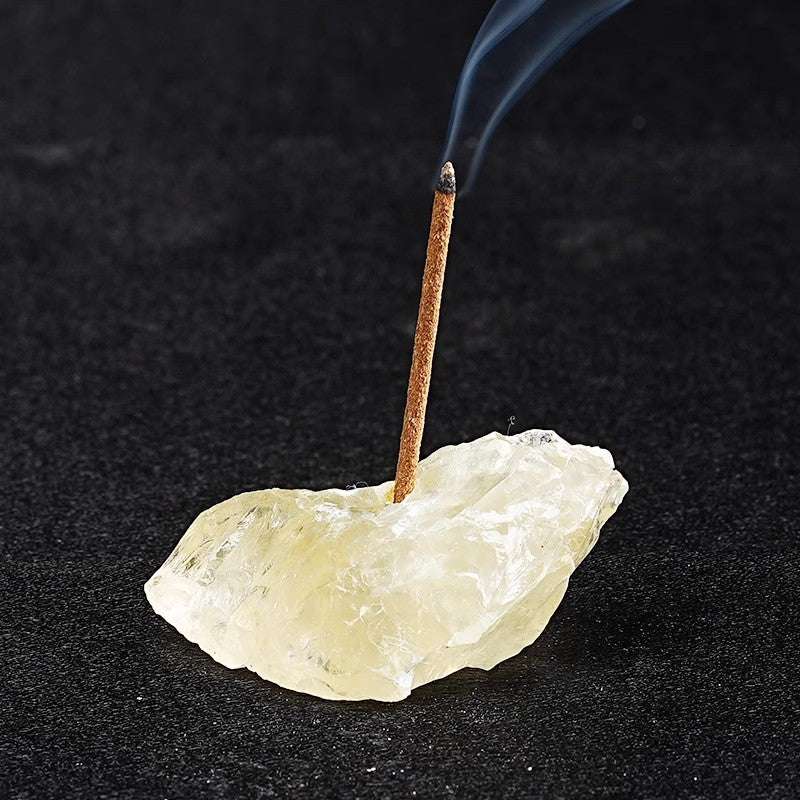 Natural Crystal Incense Holder