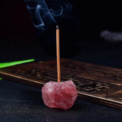 Natural Crystal Incense Holder