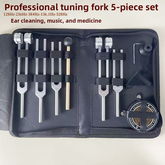 Professional Tuning Fork Set — 4 or 5 Piece