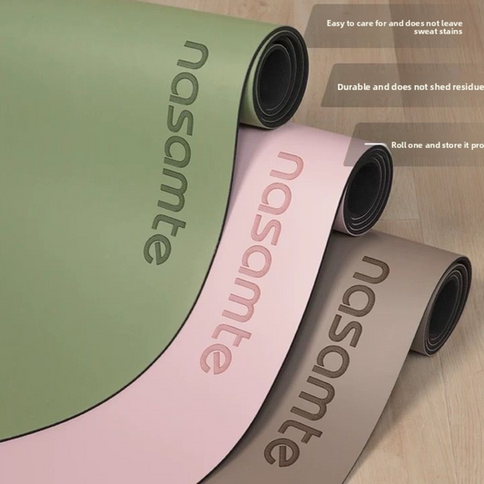 Oval Yoga Mat — 8mm Thick, Non-Slip Rubber Base