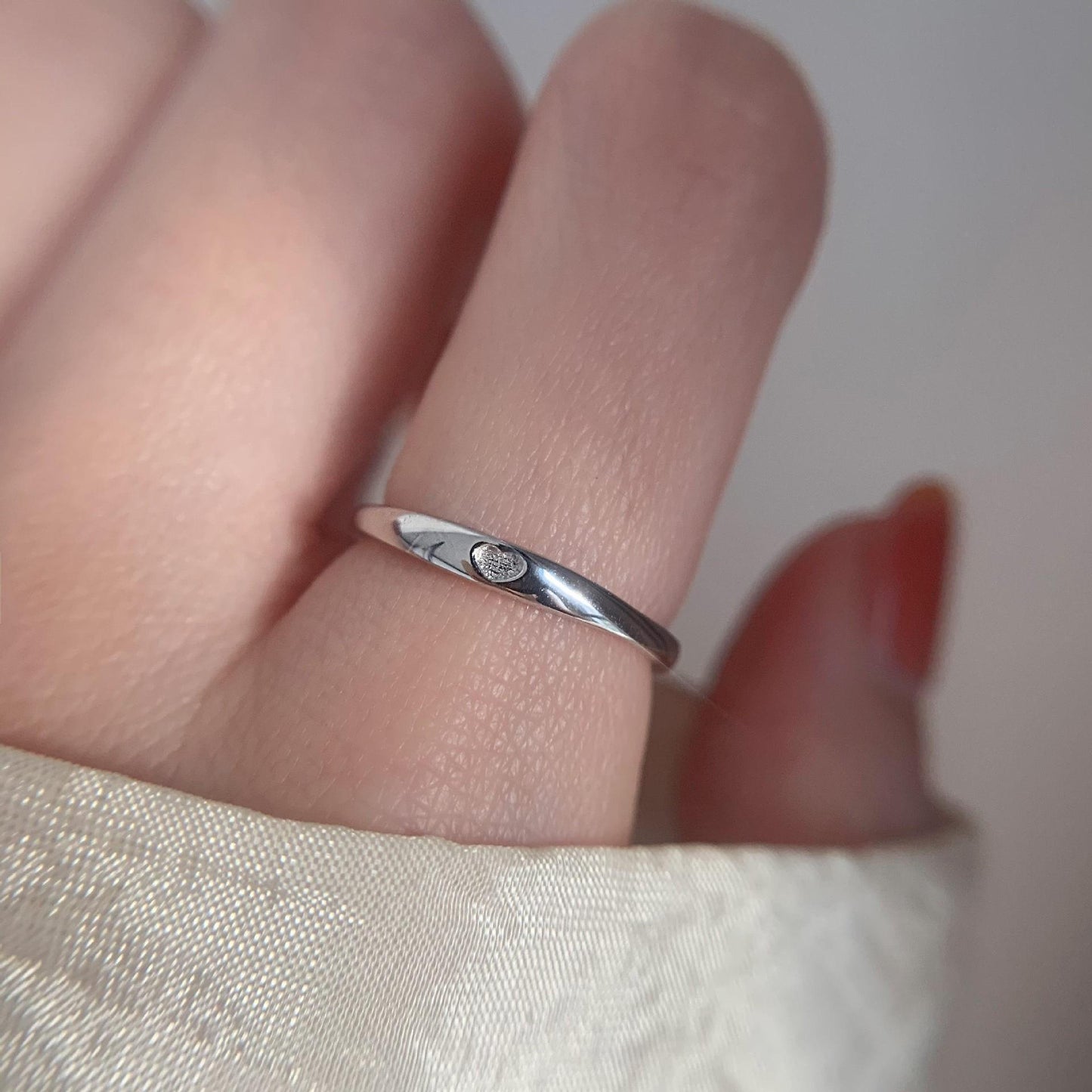 Geometric 925 Sterling Silver Adjustable Ring