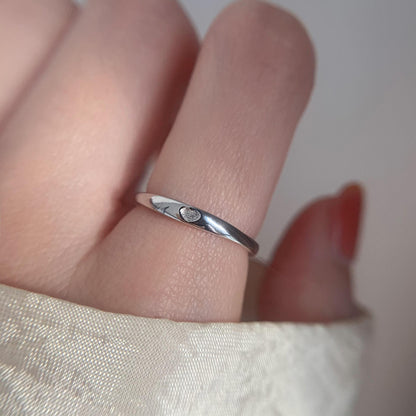 Geometric 925 Sterling Silver Adjustable Ring