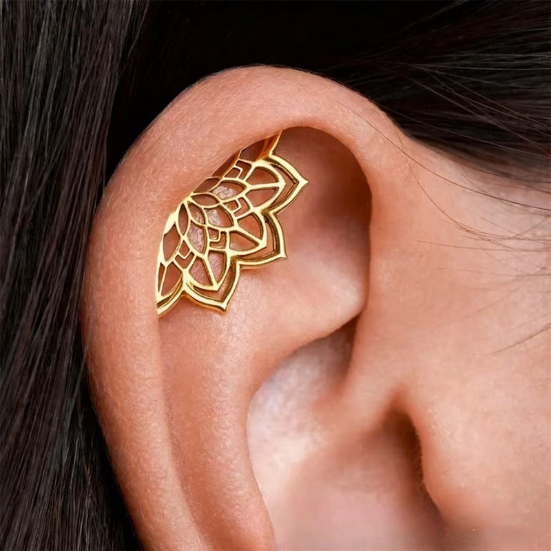 Spider Web & Crescent Moon Gothic Earrings