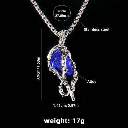 Gothic Thorn Heart Stainless Steel Necklace