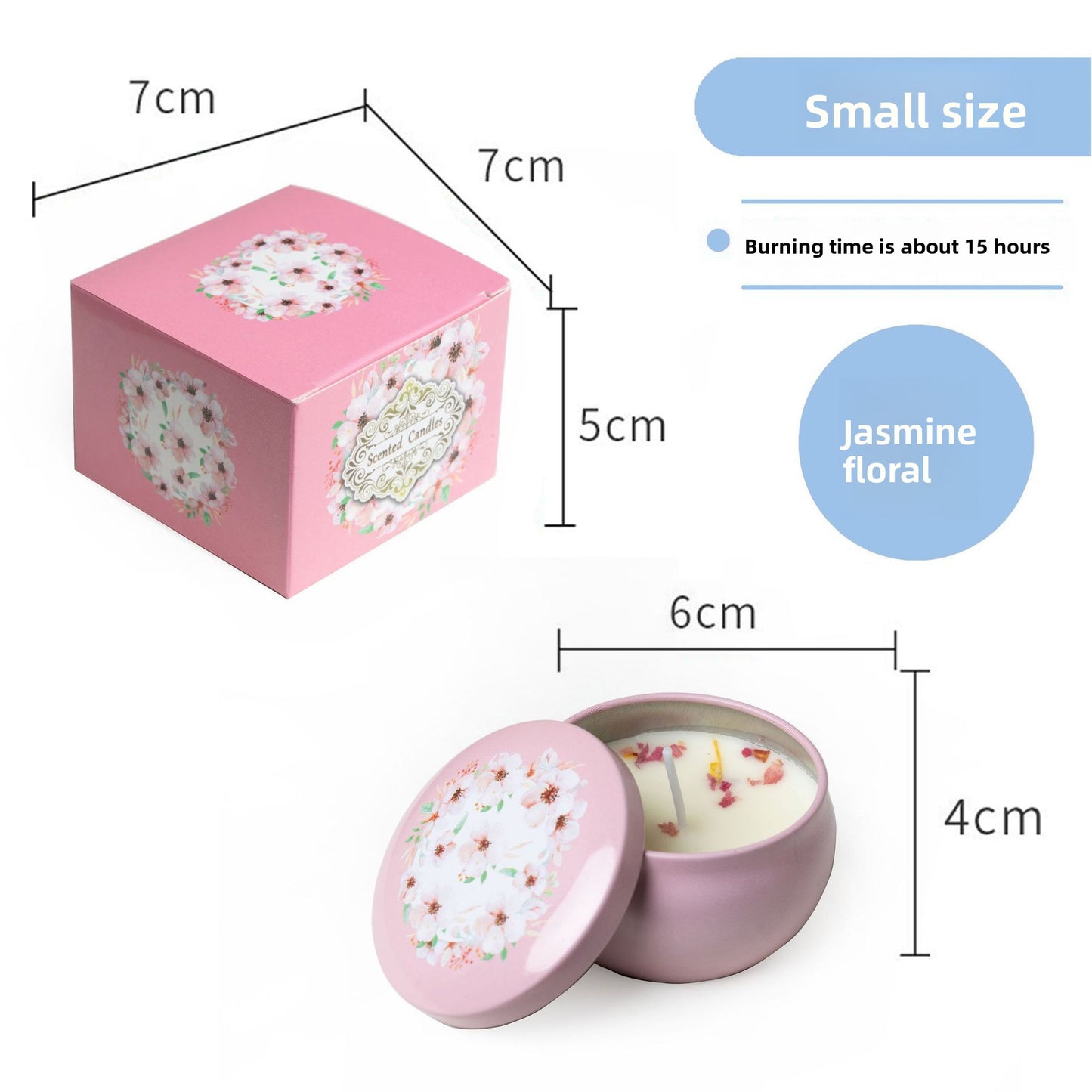Dried Flower Soy Wax Scented Candle