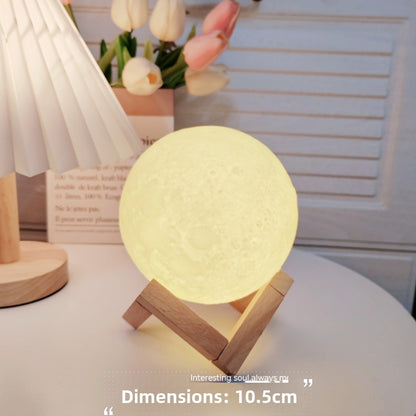 Moon Planet Night Light | Bedroom & Desk Decor | DIY Paint Option
