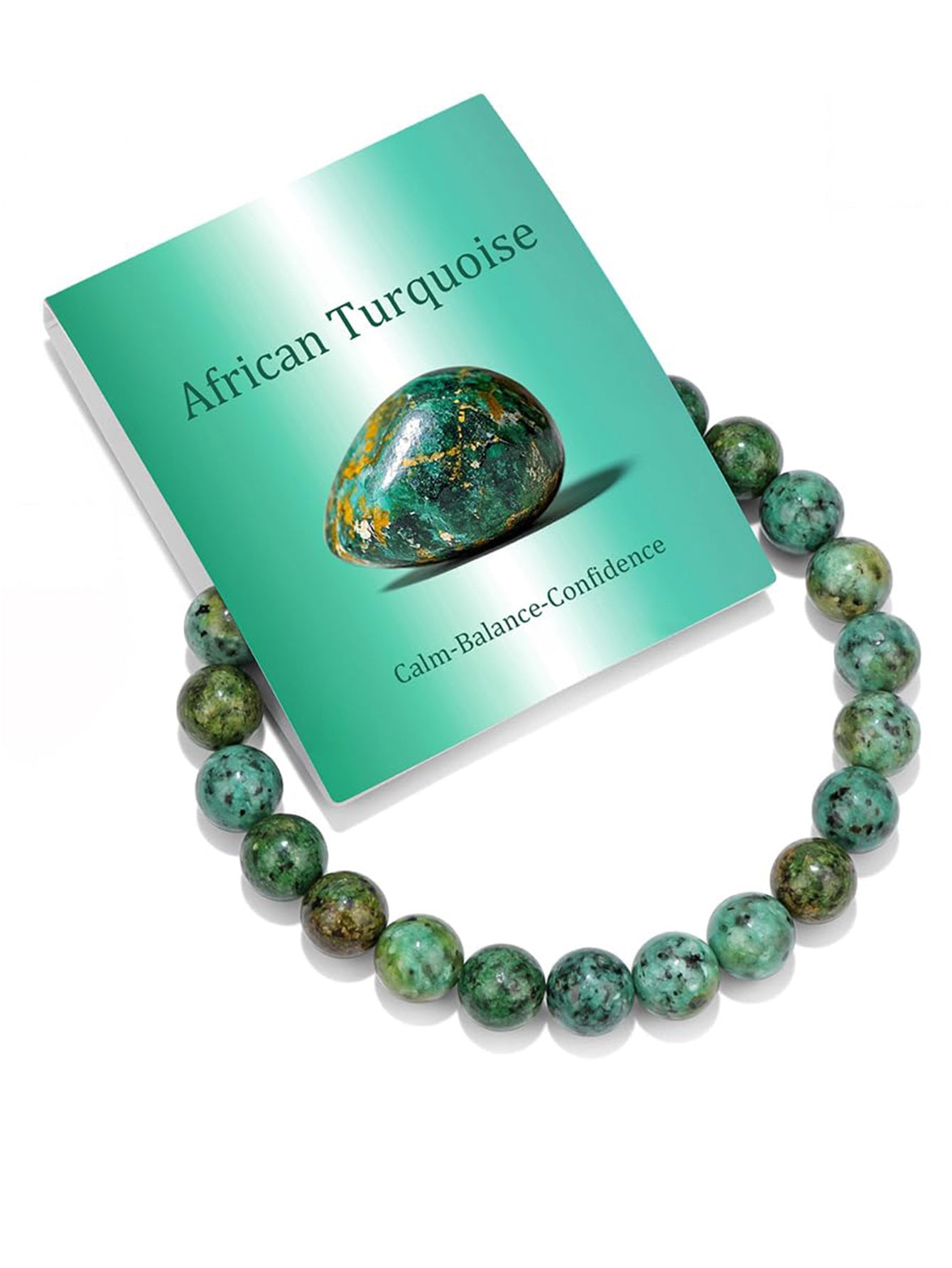 8mm Natural Stone Elastic Crystal Bracelet Set
