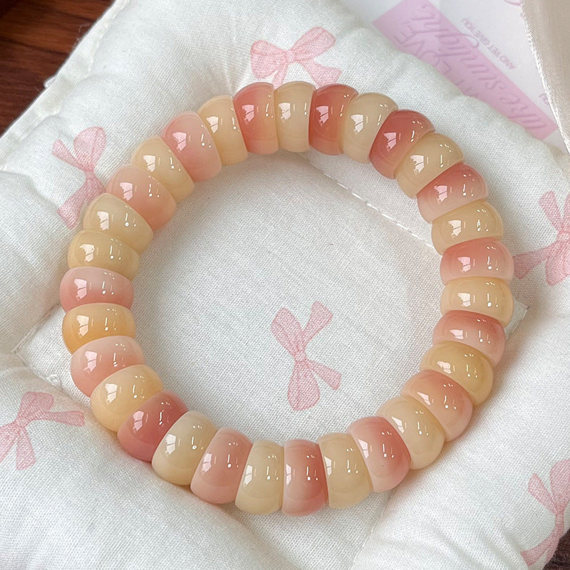 Gradient Pink Bodhi Bracelet with Finger Wrap