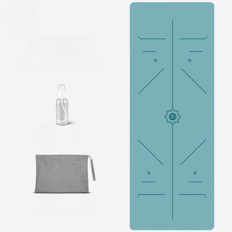 Foldable Suede Yoga Mat — Natural Rubber Base