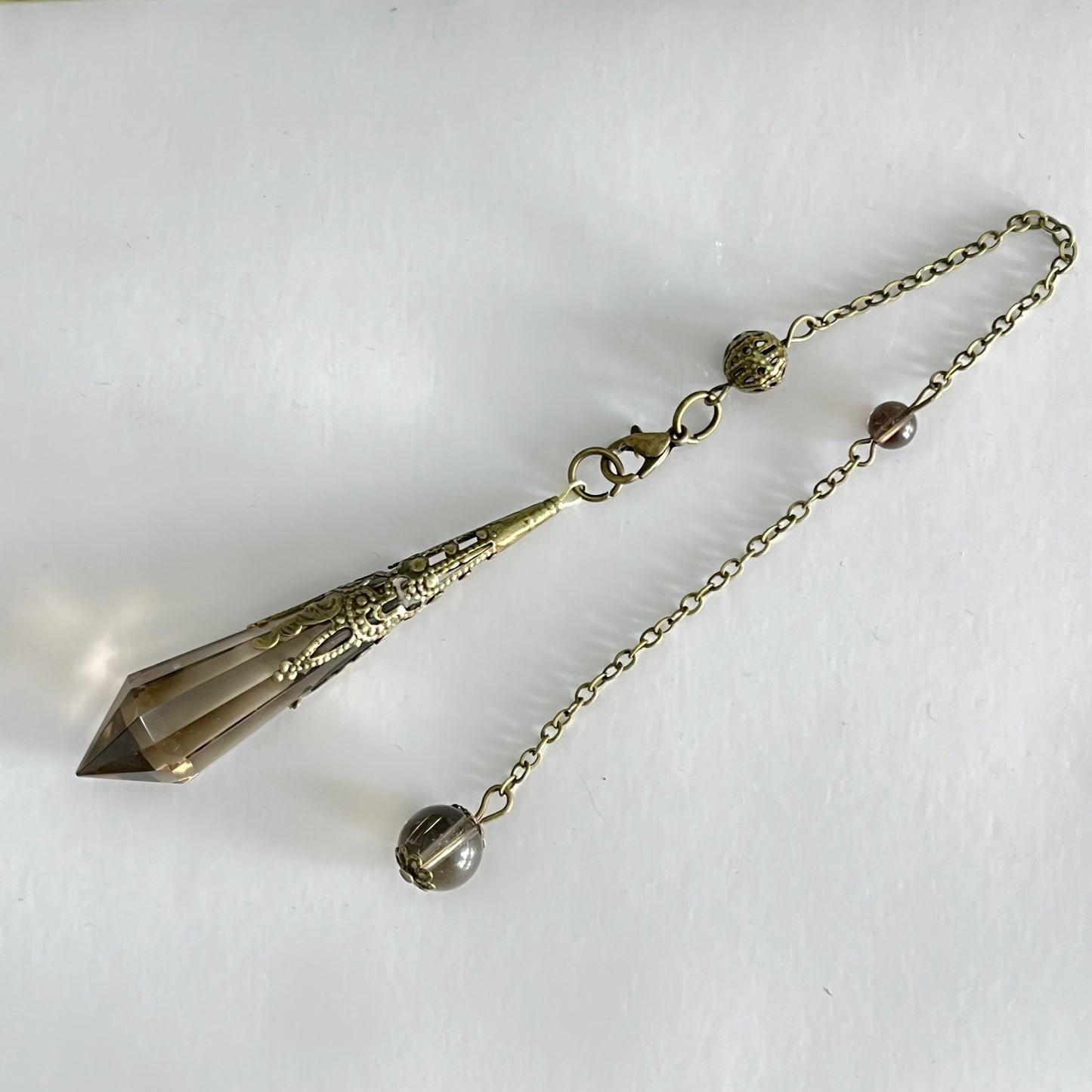 12-Facet Crystal Pendulum