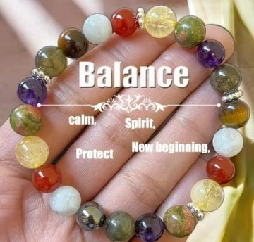 Natural Stone Bead Bracelet