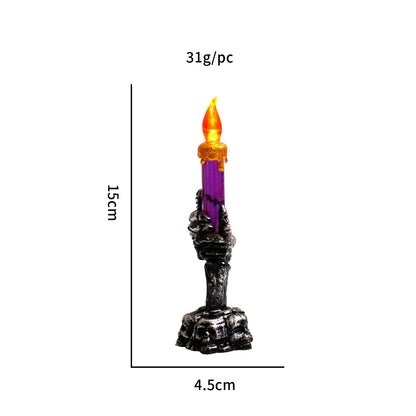 Halloween Ghost Hand & Dead Tree Candle Lamp