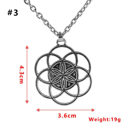 Seed of Life Sacred Geometry Pendant Necklace